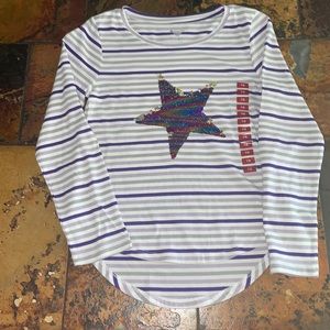 Girls striped tee